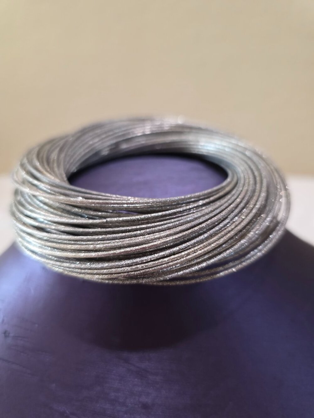 Vintage Diamond Cut Sparkle 60 Metal Intertwined Narrow Bangles Bangle Bracelet